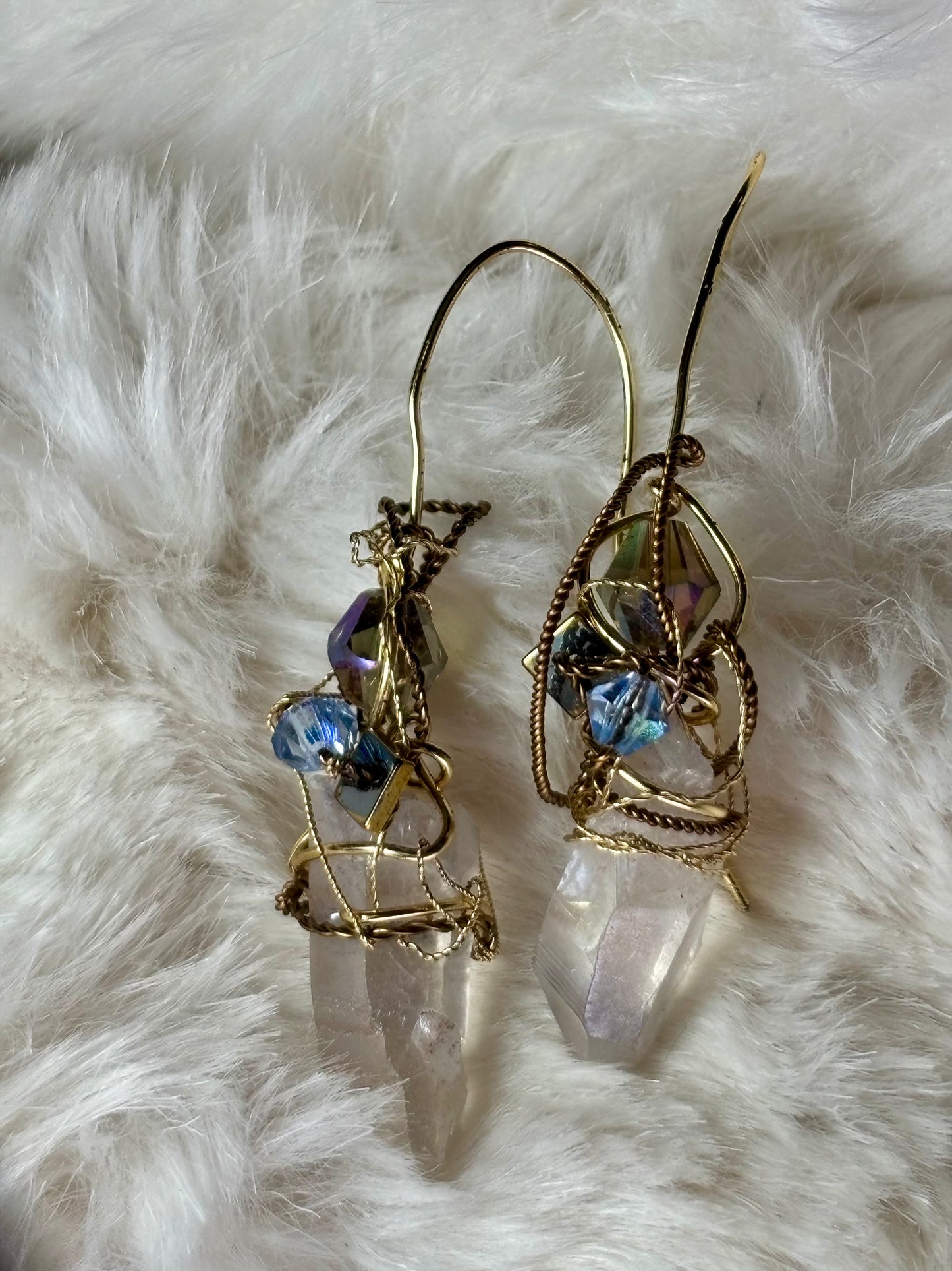 Sky and Earth: Crystal Earrings