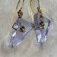 Candy Collection – Violet Light Drops: Irradiated Crystal Earrings