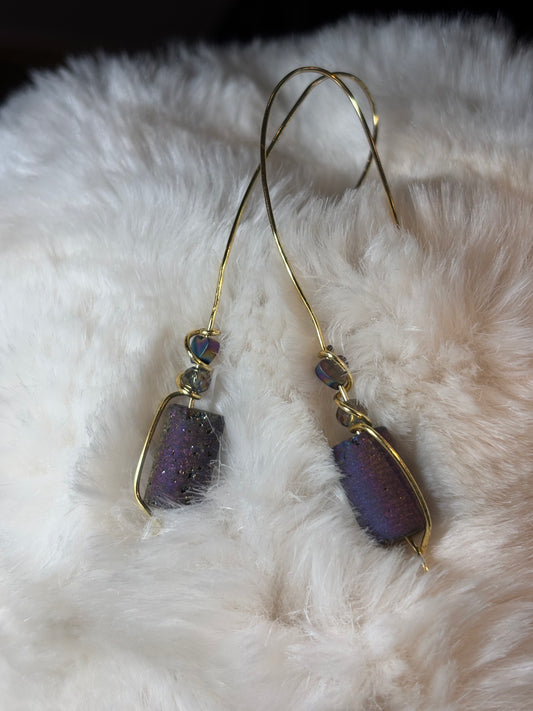 Cosmic Crush:  Druzy earrings