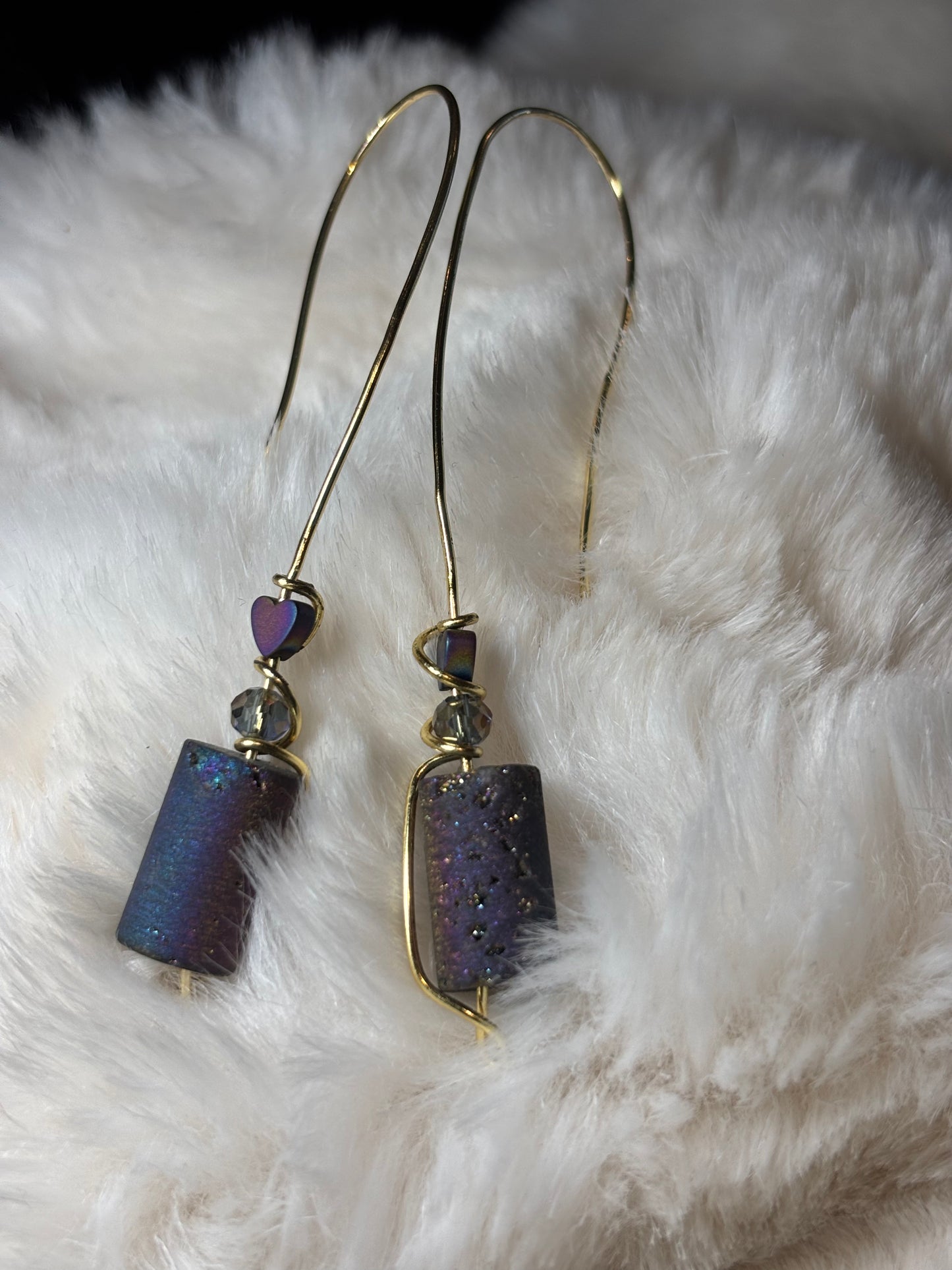 Cosmic Crush:  Druzy earrings