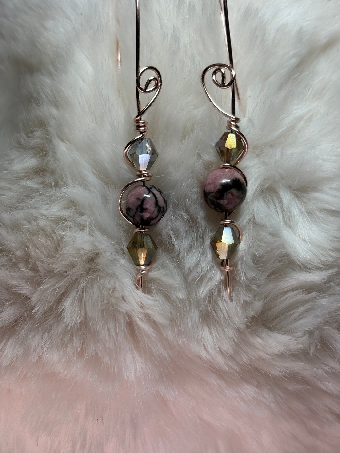 Rose of my soul: RHONDITE pendant (set available)