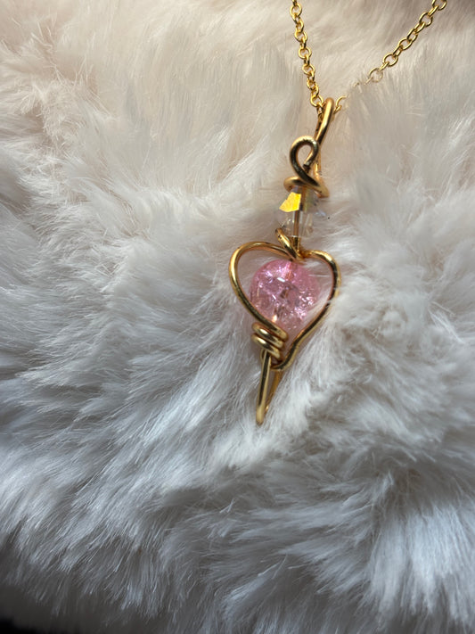 Glinda — Light of the Heart; pendant and pendant/ earrings set