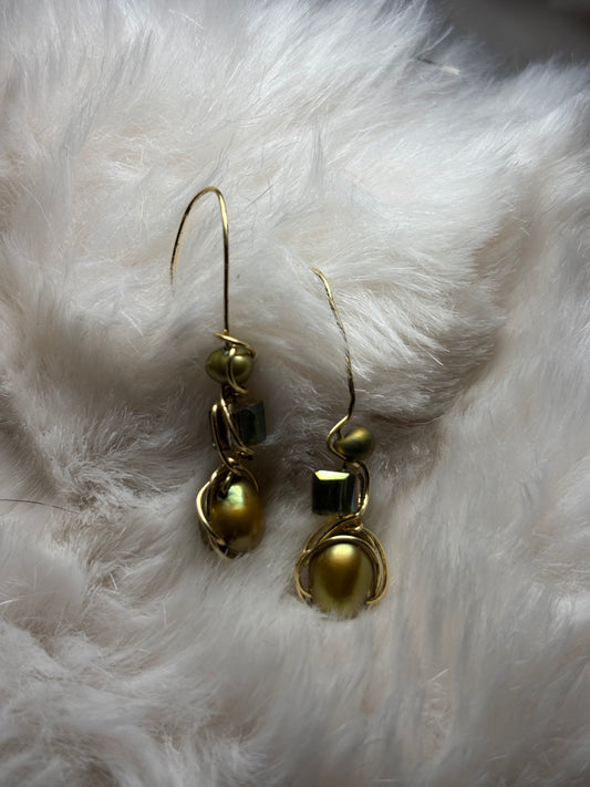 Pearls of the sea: sea pearl earrings