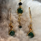 Evergreen Queen: Nephrite earring/pendant set