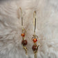 Golden Flame:    Goldstone Earrings