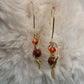 Golden Flame:    Goldstone Earrings