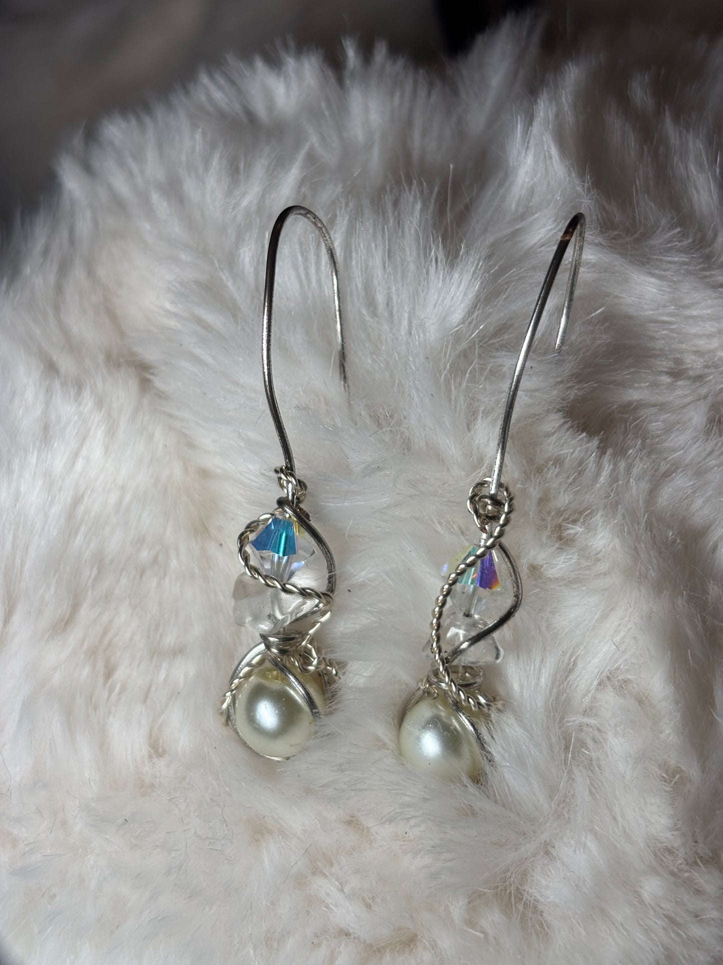 Moon Secrets:    Pearl Earrings