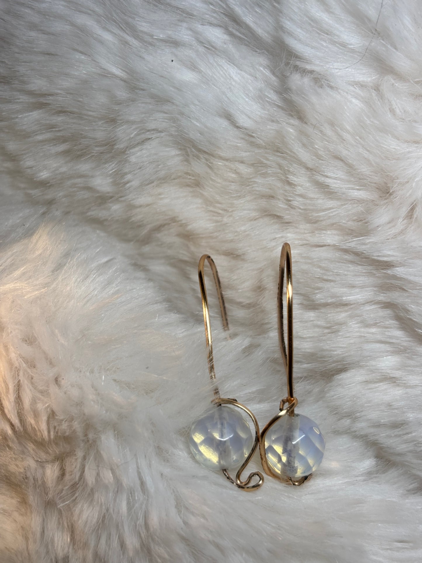 Moon Glow:  Moon Stone Earrings