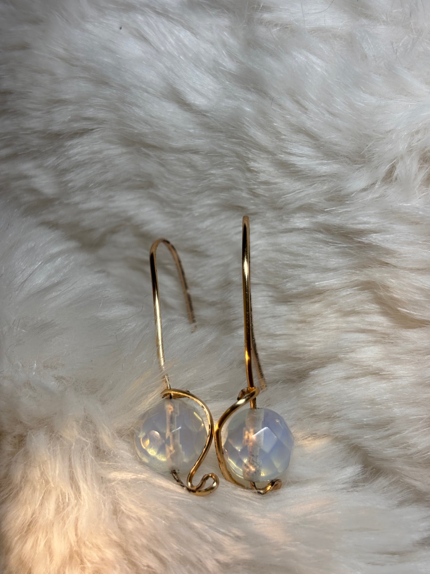 Moon Glow:  Moon Stone Earrings