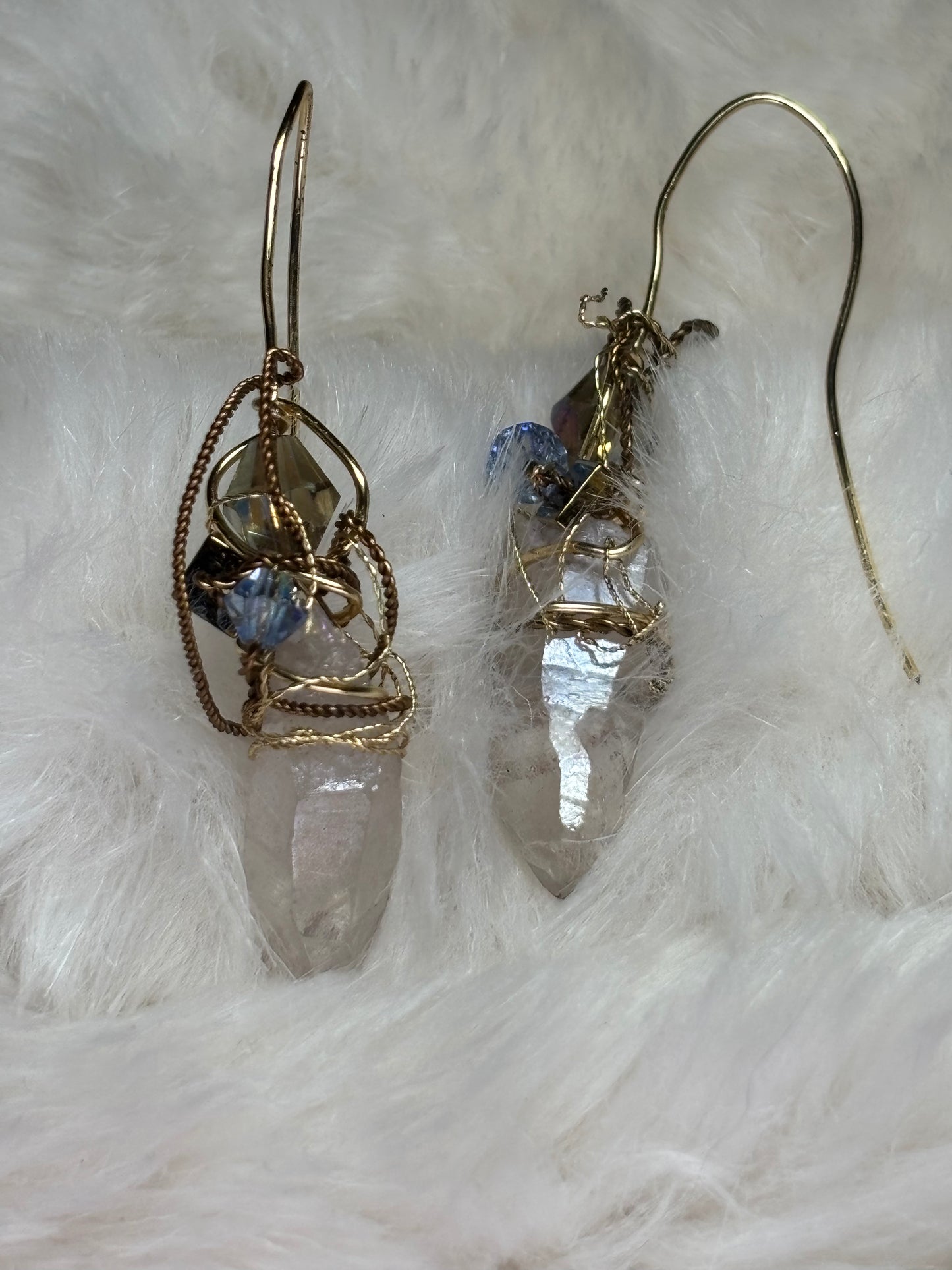 Sky and Earth: Crystal Earrings