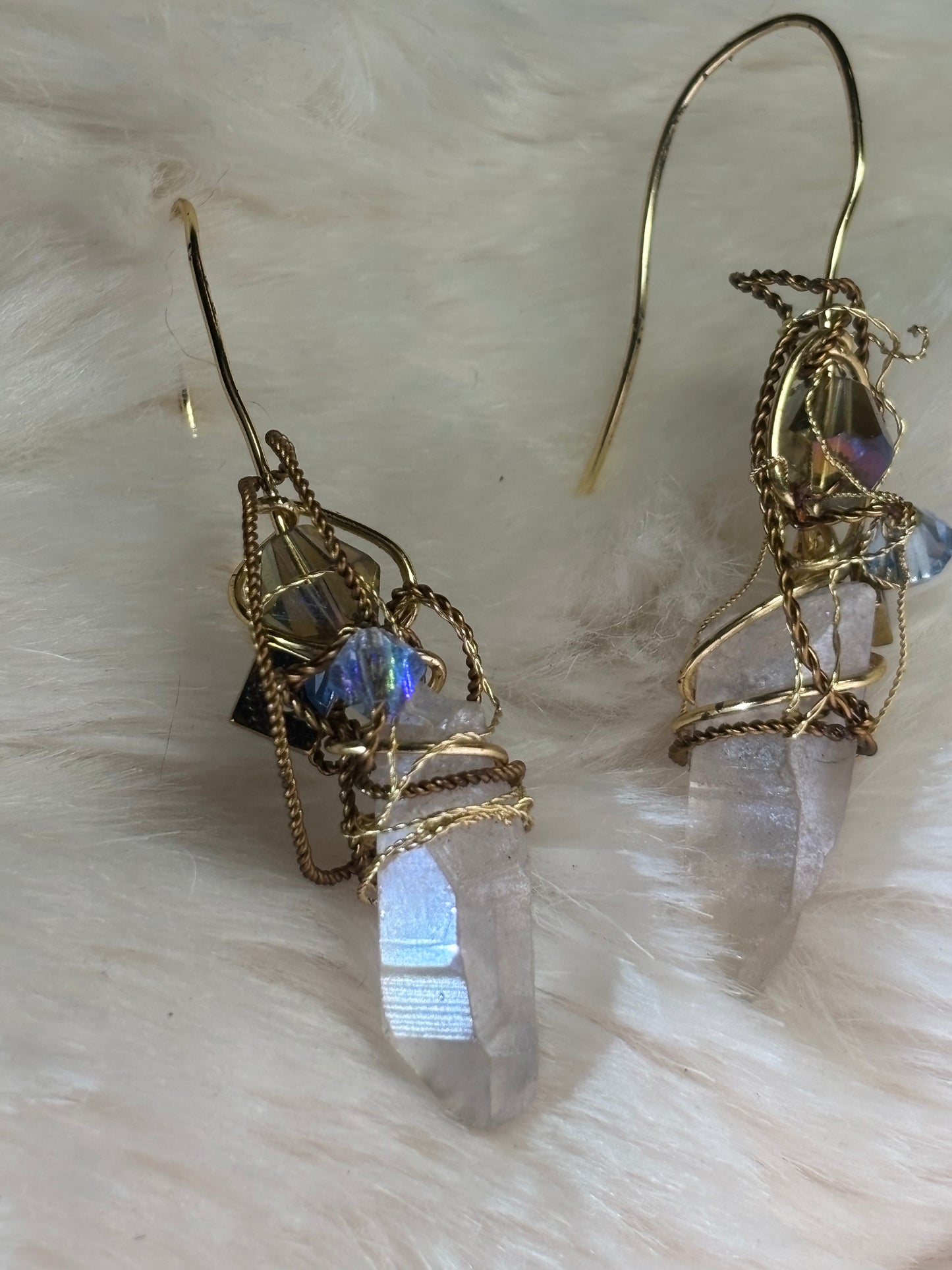 Sky and Earth: Crystal Earrings