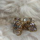 Deco siren: pearl and Crystal earrings