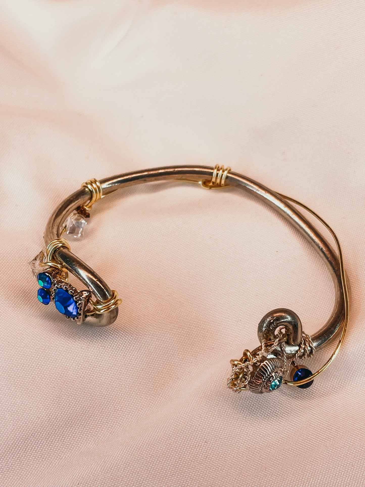 Blue Rhinestone Bracelet