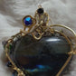 Labradorite heart necklace:


Heart of the Hidden Aurora