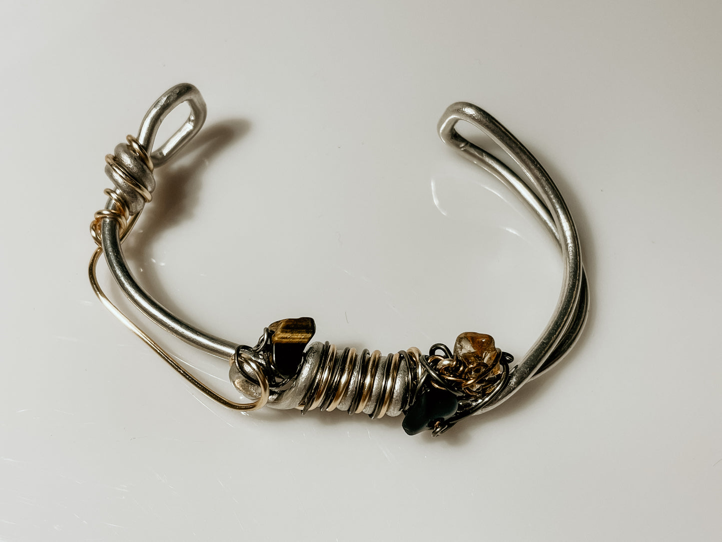 Tiger eye, Citrine & Black Onyx